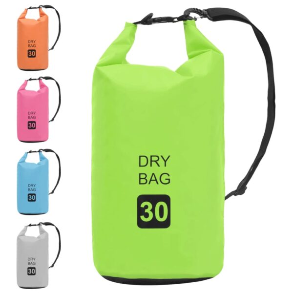 vidaXL Dry Bag Green 7.9 gal PVC - Image 9