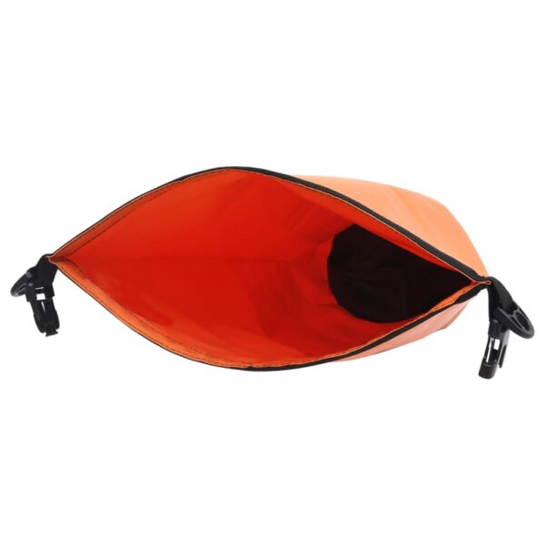 vidaXL Dry Bag with Zipper Orange 5.3 gal PVC - Image 4