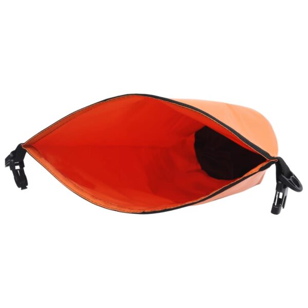 vidaXL Dry Bag with Zipper Orange 7.9 gal PVC - Image 4