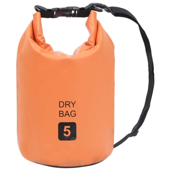 vidaXL Dry Bag Orange 1.3 gal PVC