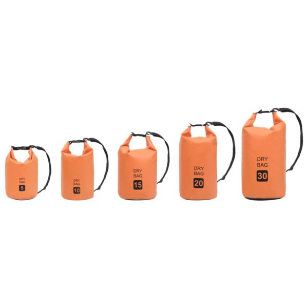 vidaXL Dry Bag Orange 1.3 gal PVC - Image 8