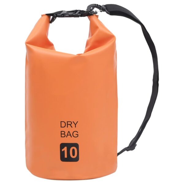 vidaXL Dry Bag Orange 2.6 gal PVC