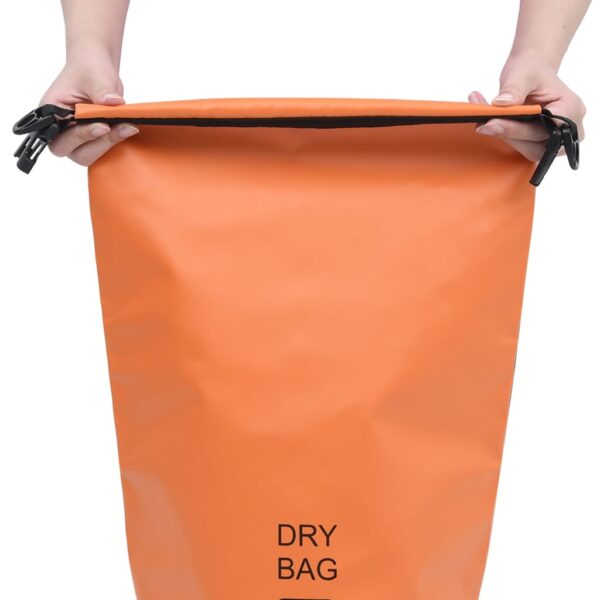 vidaXL Dry Bag Orange 2.6 gal PVC - Image 2