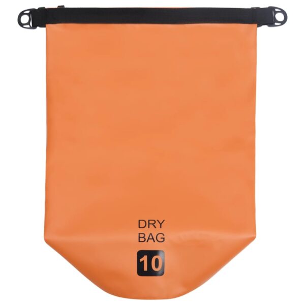 vidaXL Dry Bag Orange 2.6 gal PVC - Image 3