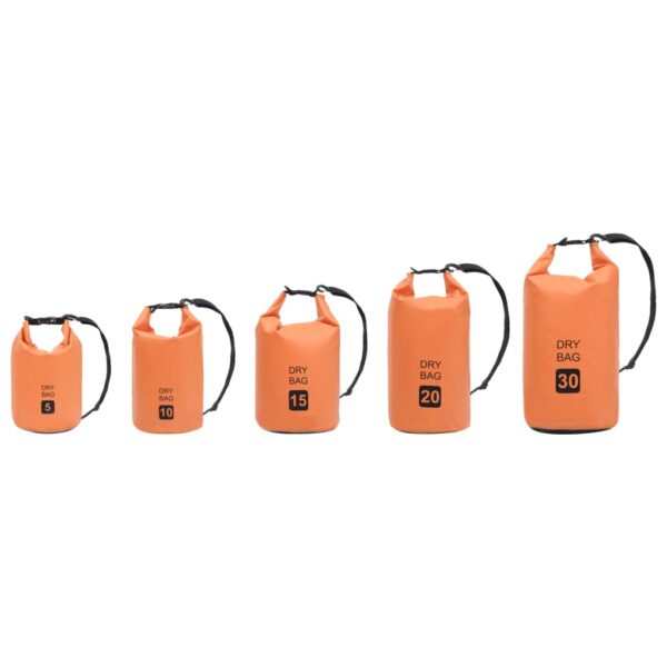 vidaXL Dry Bag Orange 2.6 gal PVC - Image 8