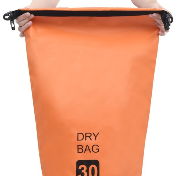 vidaXL Dry Bag Orange 7.9 gal PVC - Image 2