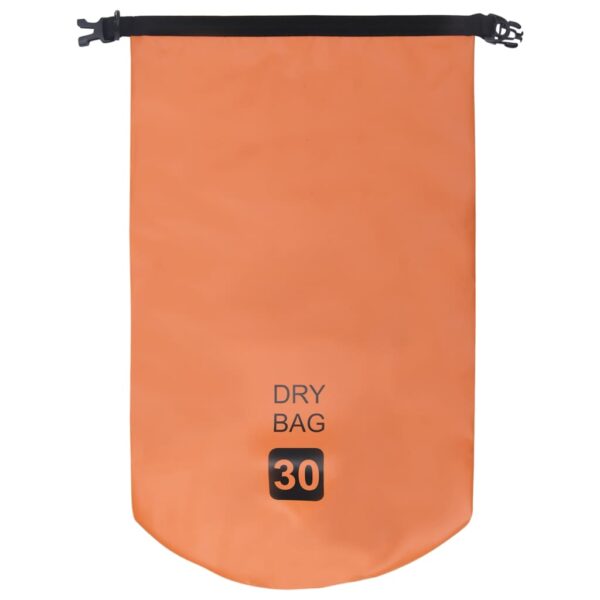 vidaXL Dry Bag Orange 7.9 gal PVC - Image 3