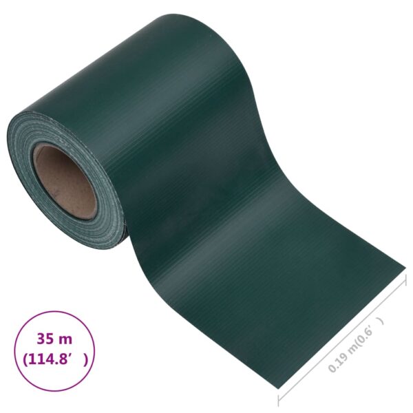 vidaXL Garden Privacy Screen PVC 114.8'x0.6' Matte Green - Image 10