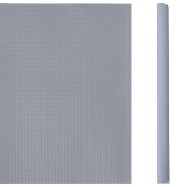 vidaXL Garden Privacy Screen PVC 114.8'x0.6' Matte Light Gray - Image 3