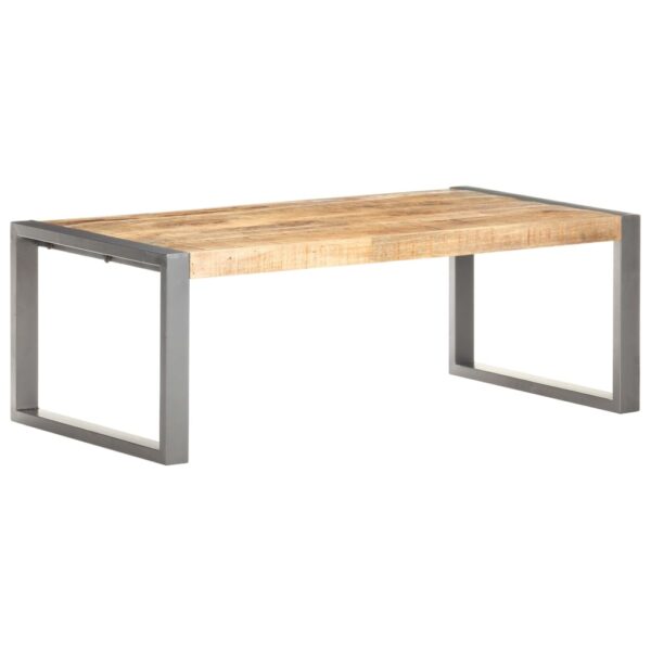 vidaXL Coffee Table 43.3"x23.6"x15.7" Rough Mango Wood