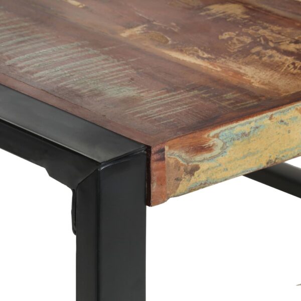 vidaXL Dining Table 55.1"x55.1"x29.5" Solid Reclaimed Wood - Image 4