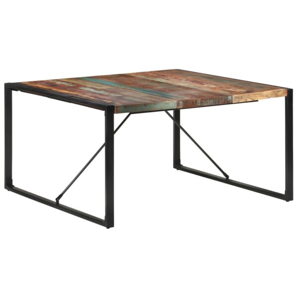 vidaXL Dining Table 55.1"x55.1"x29.5" Solid Reclaimed Wood - Image 7