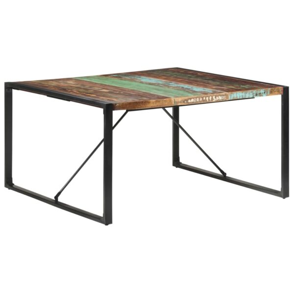 vidaXL Dining Table 55.1"x55.1"x29.5" Solid Reclaimed Wood - Image 9