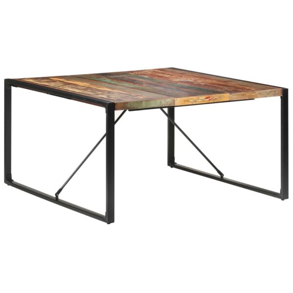 vidaXL Dining Table 55.1"x55.1"x29.5" Solid Reclaimed Wood - Image 10