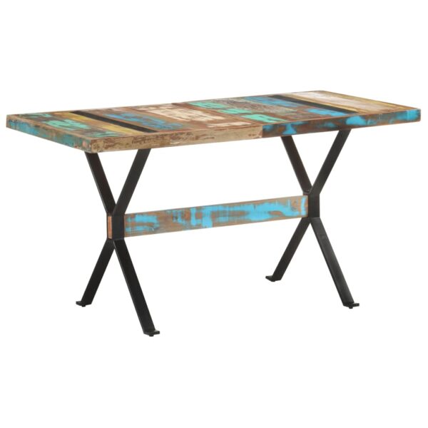 vidaXL Dining Table 55.1"x27.6"x29.9" Solid Reclaimed Wood - Image 11