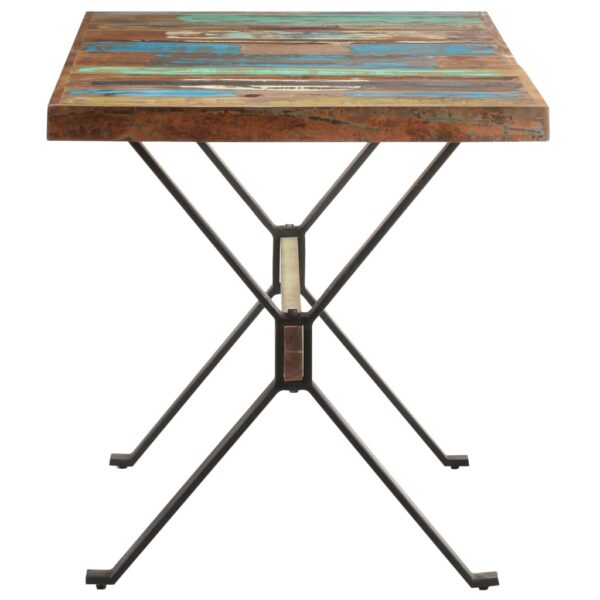 vidaXL Dining Table 55.1"x27.6"x29.9" Solid Reclaimed Wood - Image 3