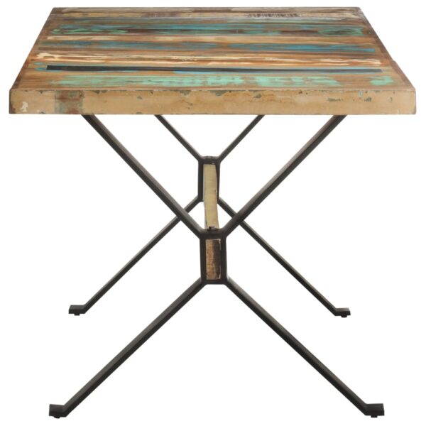 vidaXL Dining Table 63"x31.5"x29.9" Solid Reclaimed Wood - Image 3