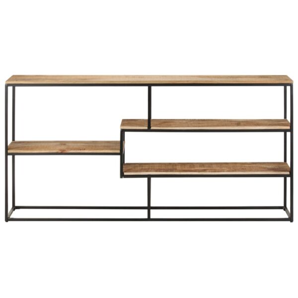 vidaXL Sideboard 59.1"x11.8"x29.5" Rough Mango Wood - Image 2