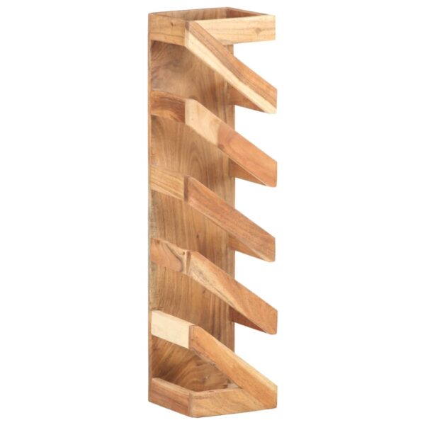 vidaXL Wine Rack for 5 Bottles Solid Acacia Wood - Image 11