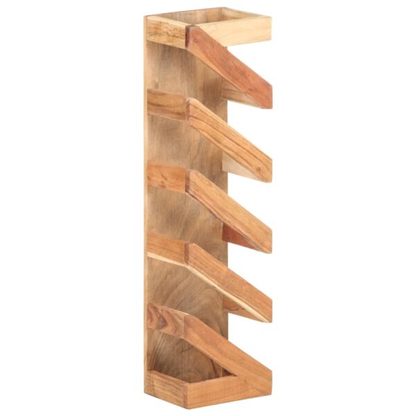 vidaXL Wine Rack for 5 Bottles Solid Acacia Wood - Image 12