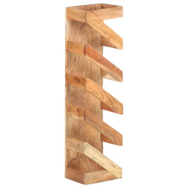 vidaXL Wine Rack for 5 Bottles Solid Acacia Wood - Image 10