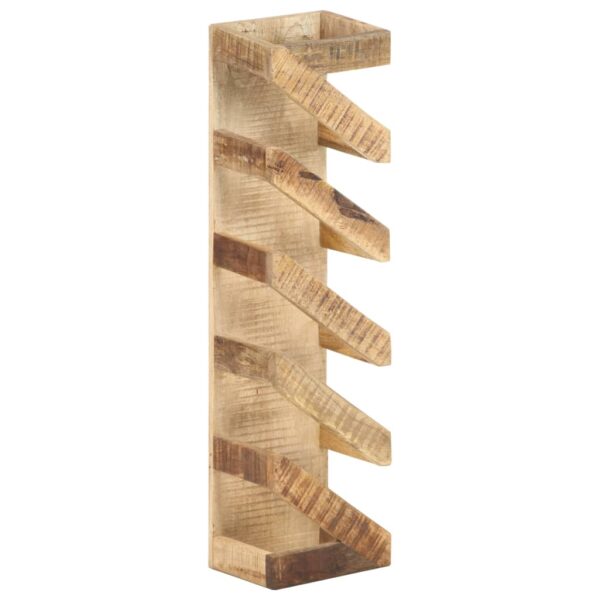 vidaXL Wine Rack for 5 Bottles Solid Mango Wood - Image 11