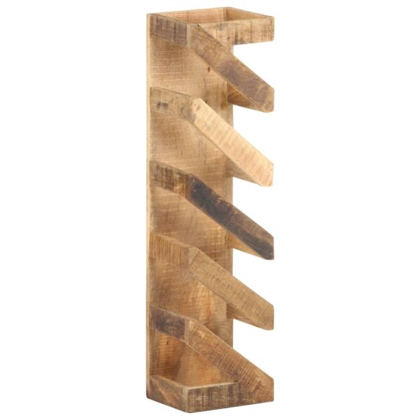 vidaXL Wine Rack for 5 Bottles Solid Mango Wood - Image 12