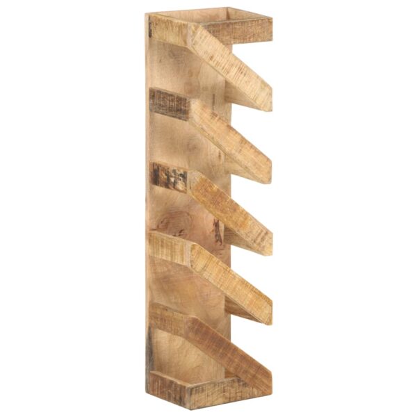 vidaXL Wine Rack for 5 Bottles Solid Mango Wood - Image 10