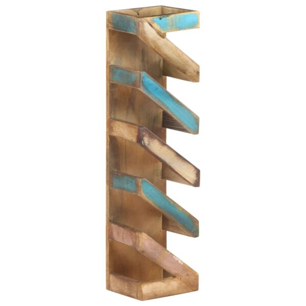 vidaXL Wine Rack for 5 Bottles Solid Reclaimed Wood - Image 12