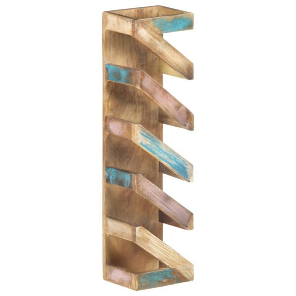 vidaXL Wine Rack for 5 Bottles Solid Reclaimed Wood - Image 9