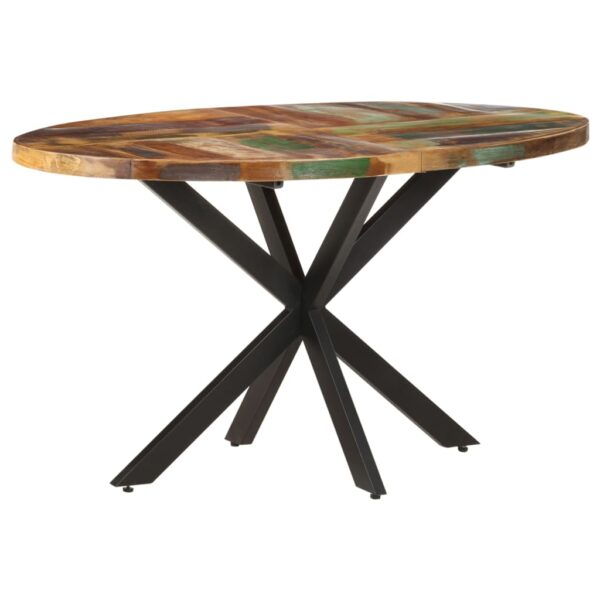 vidaXL Dining Table 55.1"x31.5"x29.5" Solid Reclaimed Wood - Image 8