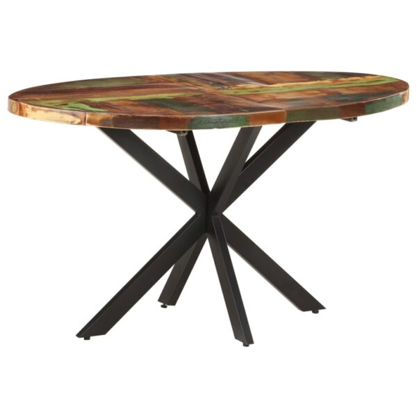 vidaXL Dining Table 55.1"x31.5"x29.5" Solid Reclaimed Wood - Image 9