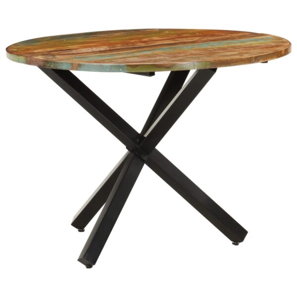 vidaXL Dining Table Round 39.4"x39.4"x29.5" Solid Reclaimed Wood