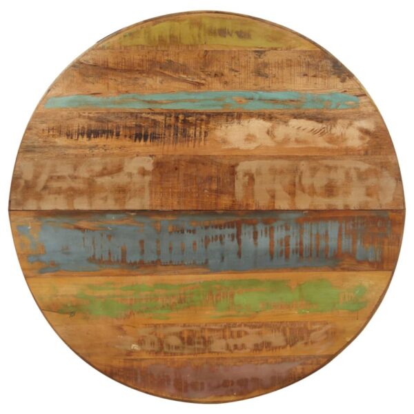 vidaXL Dining Table Round 39.4"x39.4"x29.5" Solid Reclaimed Wood - Image 4