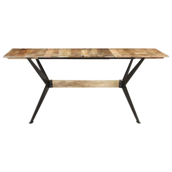 vidaXL Dining Table 70.9"x35.4"x29.9" Solid Mango Wood - Image 2