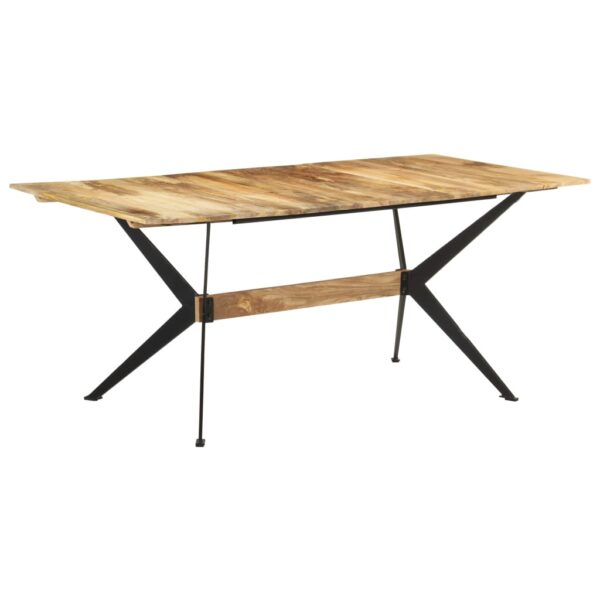 vidaXL Dining Table 70.9"x35.4"x29.9" Solid Mango Wood - Image 7