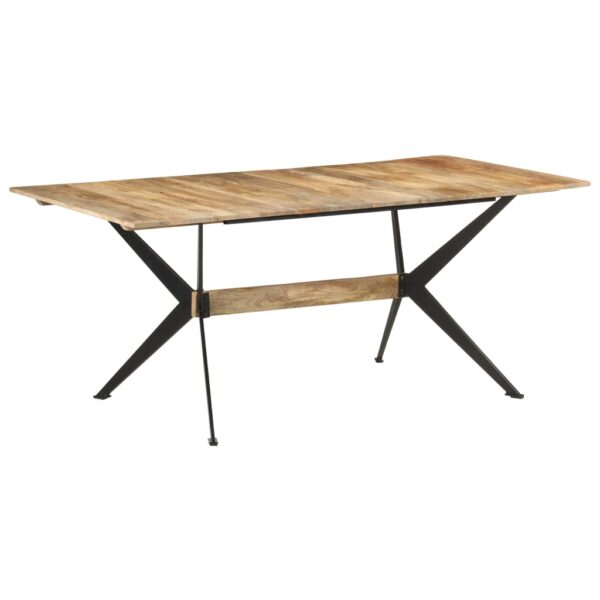 vidaXL Dining Table 70.9"x35.4"x29.9" Solid Mango Wood - Image 8