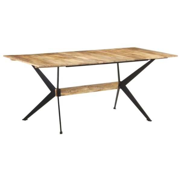 vidaXL Dining Table 70.9"x35.4"x29.9" Solid Mango Wood - Image 9