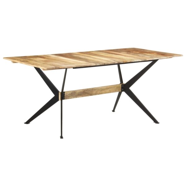 vidaXL Dining Table 70.9"x35.4"x29.9" Solid Mango Wood - Image 10