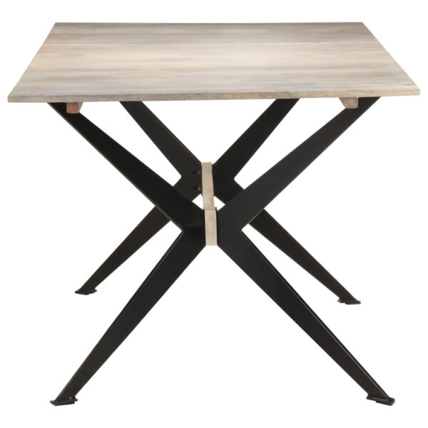 vidaXL Dining Table 70.9"x35.4"x29.9" Solid Mango Wood - Image 3