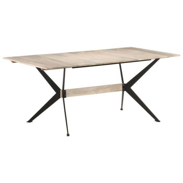 vidaXL Dining Table 70.9"x35.4"x29.9" Solid Mango Wood - Image 7