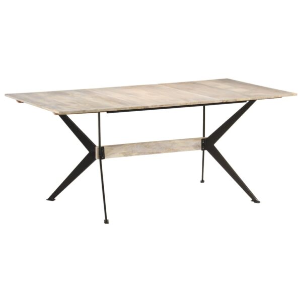 vidaXL Dining Table 70.9"x35.4"x29.9" Solid Mango Wood - Image 10