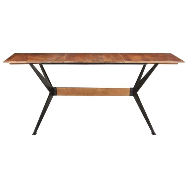 vidaXL Dining Table 70.9"x35.4"x29.9" Solid Mango Wood - Image 2