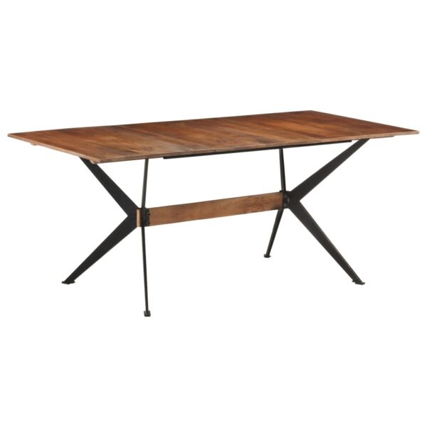 vidaXL Dining Table 70.9"x35.4"x29.9" Solid Mango Wood - Image 7