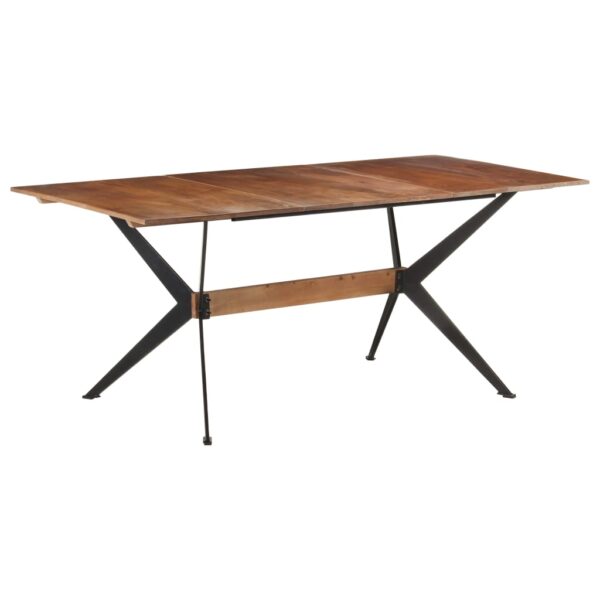 vidaXL Dining Table 70.9"x35.4"x29.9" Solid Mango Wood - Image 8