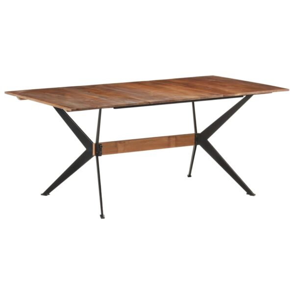 vidaXL Dining Table 70.9"x35.4"x29.9" Solid Mango Wood - Image 10