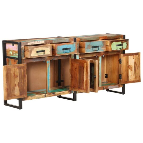 vidaXL Sideboard 67.7"x13.8"x31.5" Solid Reclaimed Wood - Image 2