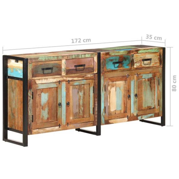 vidaXL Sideboard 67.7"x13.8"x31.5" Solid Reclaimed Wood - Image 10