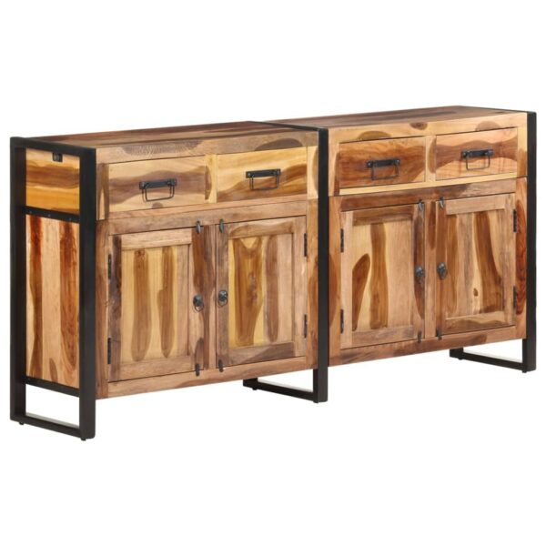 vidaXL Sideboard 67.7"x13.8"x31.5" Solid Acacia Wood with Honey Finish