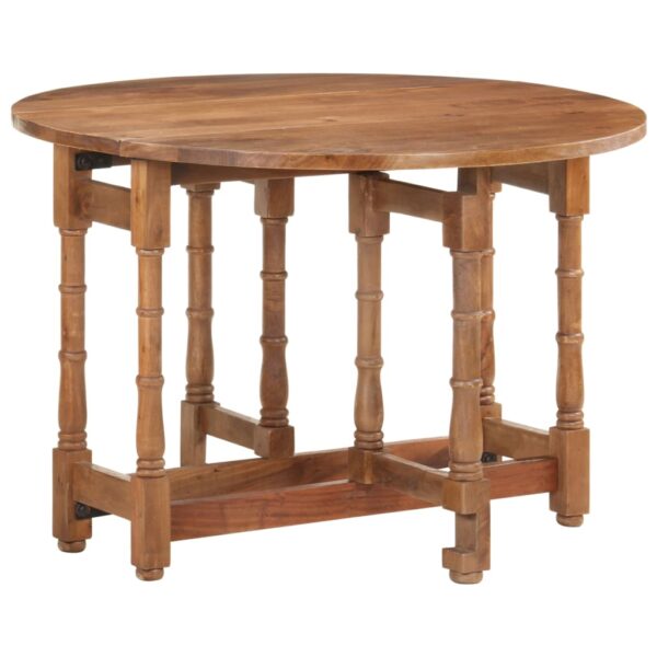 vidaXL Dining Table Round 43.3"x29.9" Solid Mango Wood